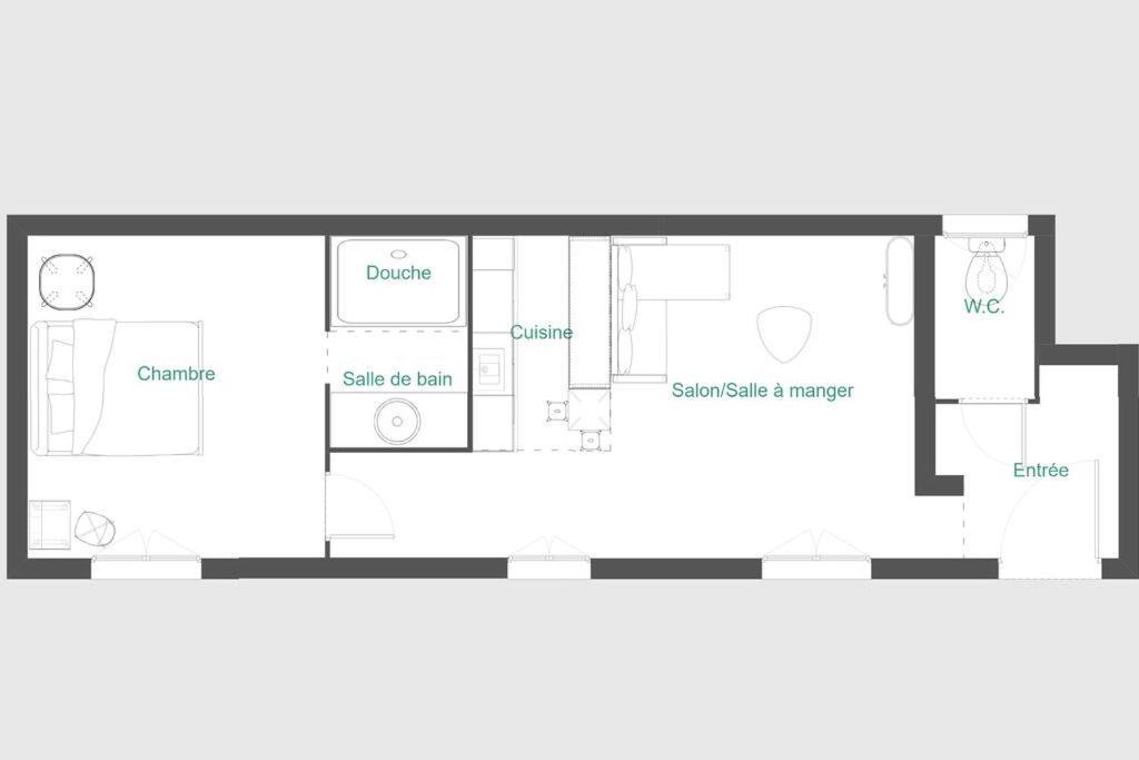 Appartement T2 Independant Au Coeur De La Ville 부르주 외부 사진